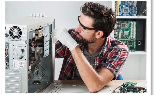 Serviço técnico no local